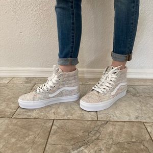 Vans Jersey Rainbow High Top Sneakers Size 7